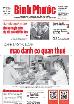 Báo in số 988 Thứ Hai 11-9-2023