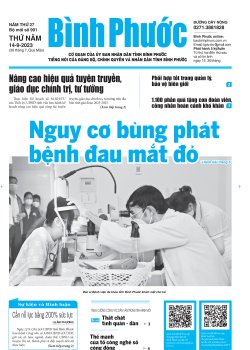 Báo in số 991 Thứ Năm 14-9-2023