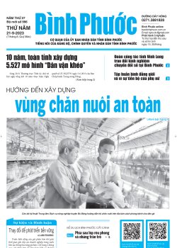 Báo in số 996 Thứ Năm 21-9-2023 