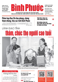 Báo in số 999 Thứ Ba 26-9-2023 