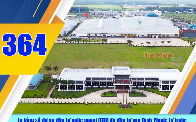 Bình Phước đã thu hút được 364 dự án FDI