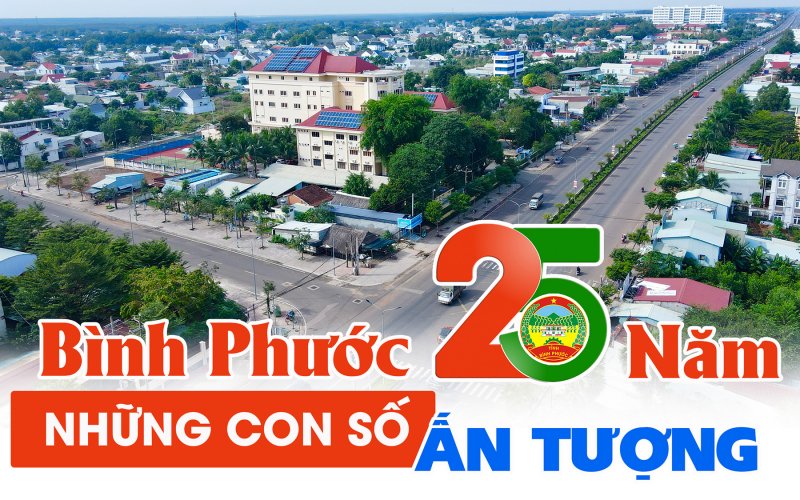 BÌNH PHƯỚC 25 NĂM - NHỮNG CON SỐ ẤN TƯỢNG