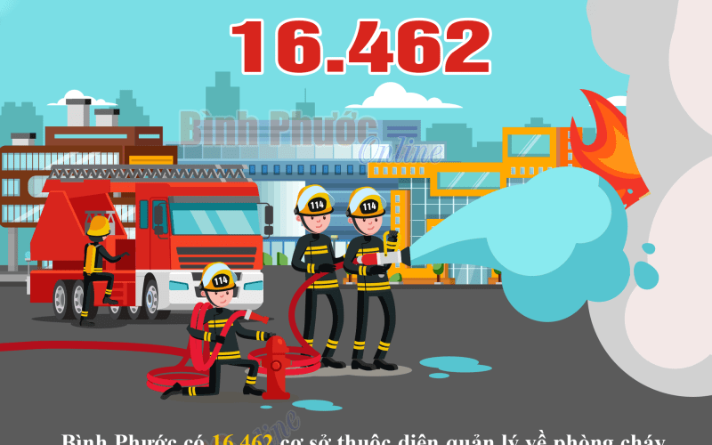 Bình Phước có 16.462 cơ sở thuộc diện quản lý về phòng cháy, chữa cháy