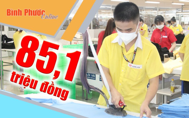 GRDP bình quân đầu người của tỉnh Bình Phước ước đạt 85,1 triệu đồng