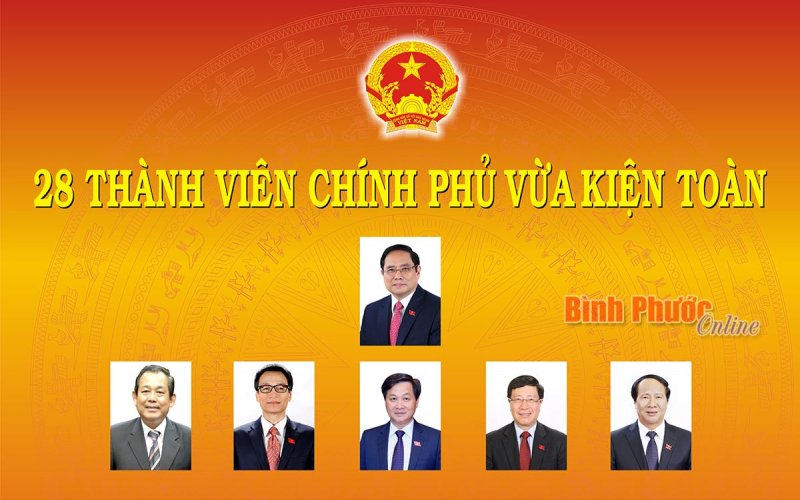28 thành viên Chính phủ vừa kiện toàn