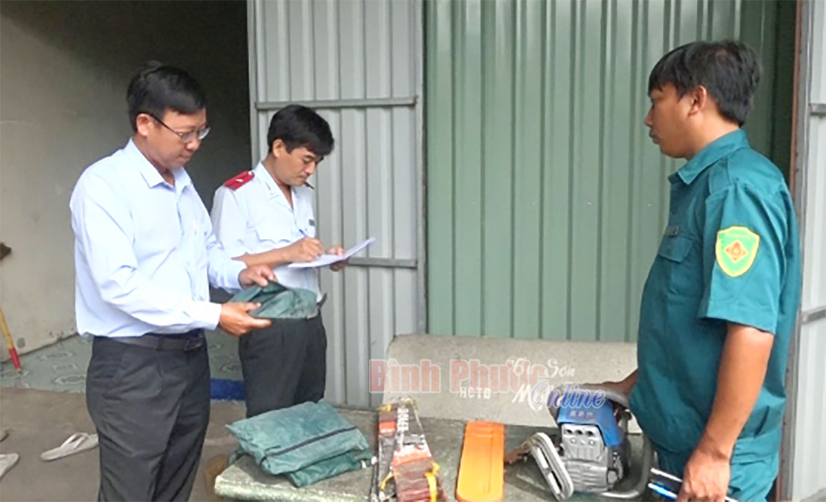 Chơn Thành: hơn 650 trang thiết bị, phương tiện sẵn sàng phòng chống thiên tai