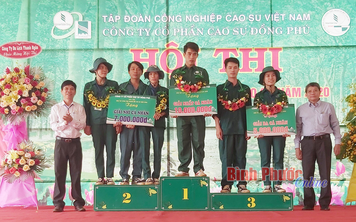 Hội thi “Bàn tay vàng” cao su Đồng Phú năm 2020