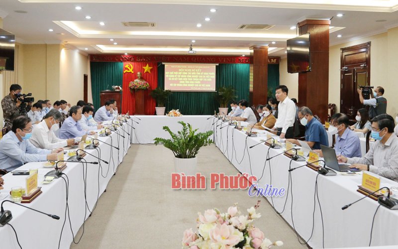 Bình Phước phải là hình mẫu của chương trình hợp tác với VRG