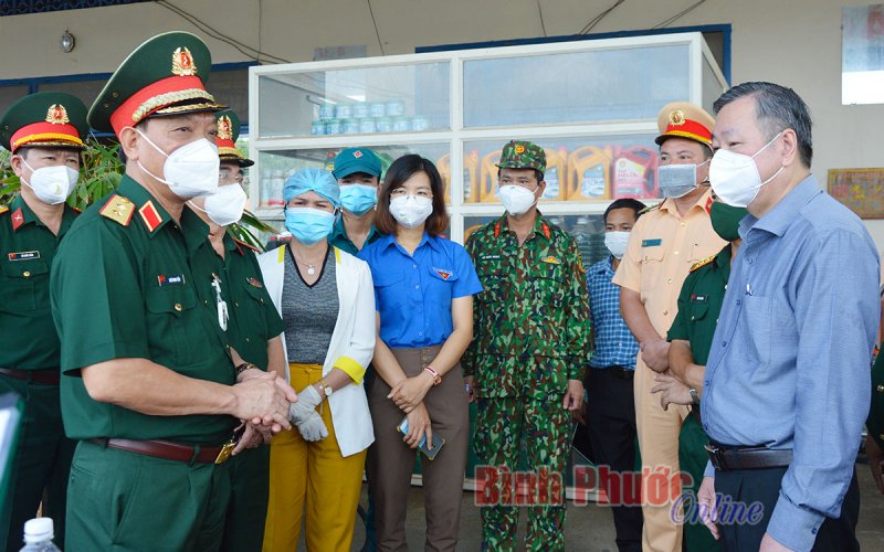 Bộ Quốc phòng kiểm tra công tác phòng, chống Covid-19 tại Bình Phước