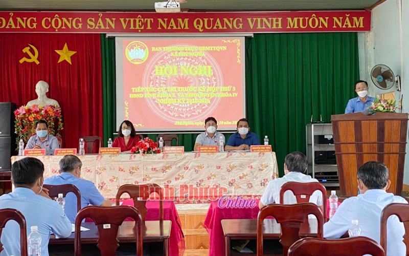 Cử tri huyện Bù Gia Mập kiến nghị nhiều vấn đề về đời sống dân sinh