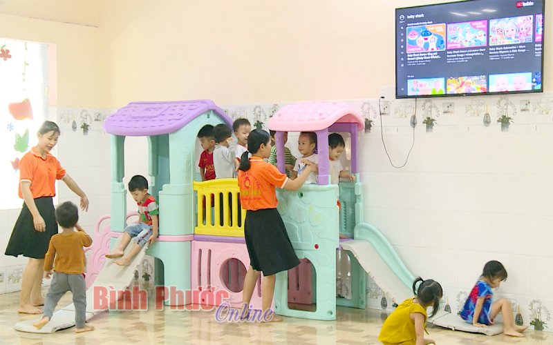 Mở rộng mạng lưới trường, lớp mầm non trên địa bàn có khu công nghiệp