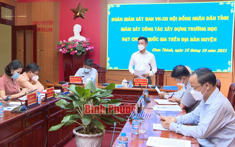 Phấn đấu đến 2025, Chơn Thành có trên 70% trường đạt chuẩn quốc gia