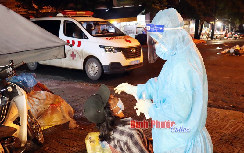 Phát hiện 3 trường hợp F0 ngoài tỉnh thường xuyên bỏ mối rau tại chợ Đồng Xoài 