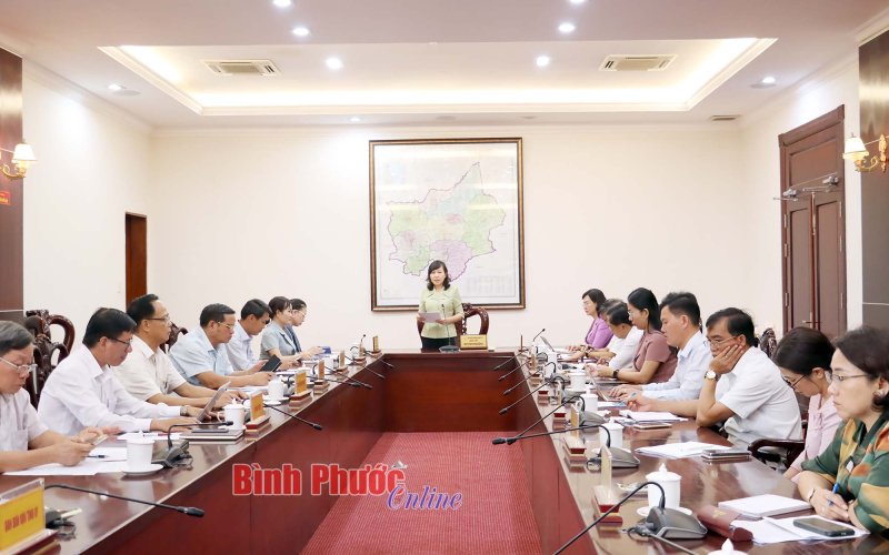Bình Phước giao ban các cơ quan chuyên trách tham mưu, giúp việc Tỉnh ủy