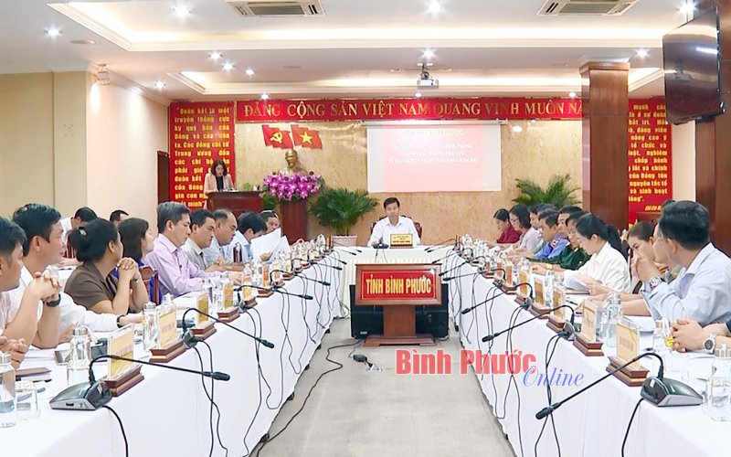 Bình Phước giao ban công tác nội chính 9 tháng năm 2022