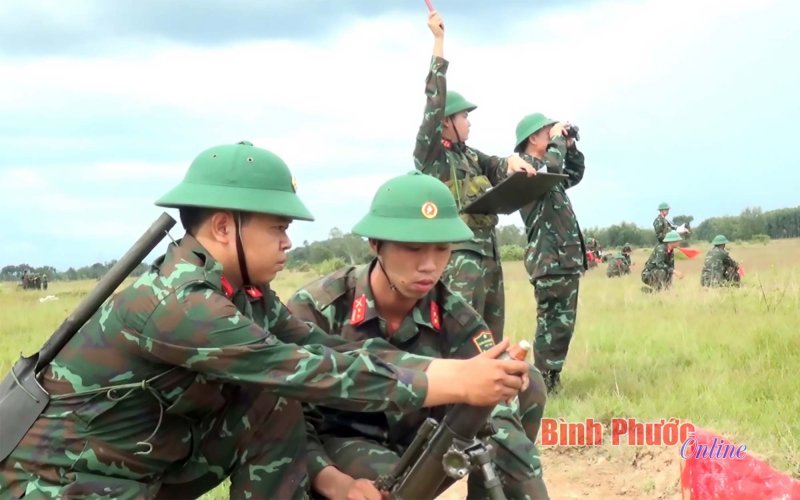 Bộ CHQS tỉnh Bình Phước hoàn thành diễn tập có bắn đạn thật cấp đại đội năm 2022
