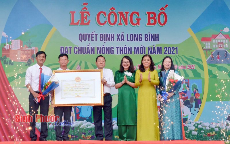 Bình Phước: Xã Long Bình đạt chuẩn nông thôn mới năm 2021
