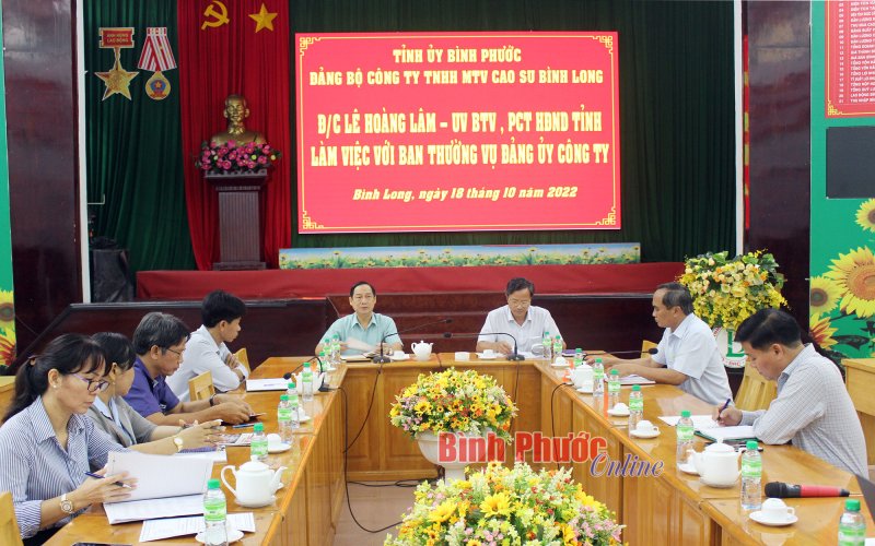 Cao su Bình Long phấn đấu nộp ngân sách trên 117 tỷ đồng