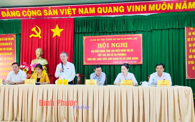 Cử tri Phước Long kiến nghị nhiều vấn đề quan trọng