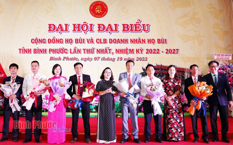 Đại hội đại biểu Cộng đồng họ Bùi và CLB doanh nhân họ Bùi tỉnh Bình Phước lần thứ I