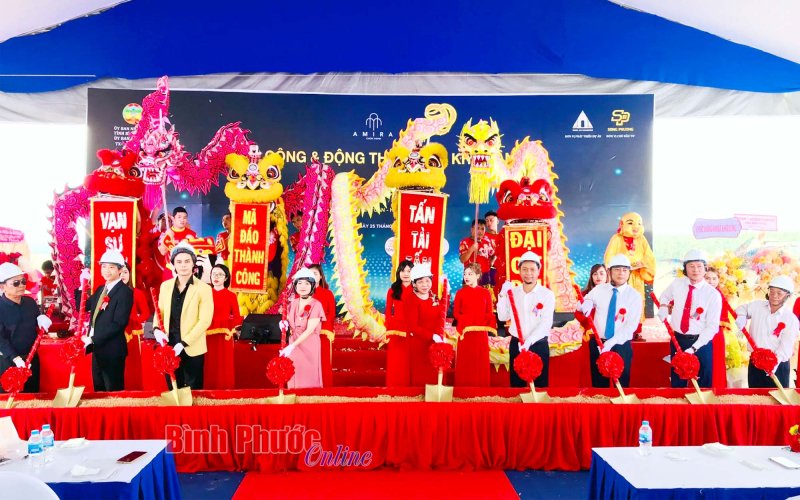 Khởi công và động thổ dự án khu dân cư Amira Chơn Thành