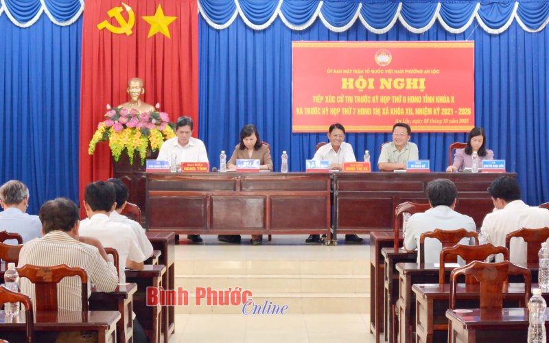 Nhiều ý kiến đóng góp của cử tri xây dựng thị xã Bình Long phát triển