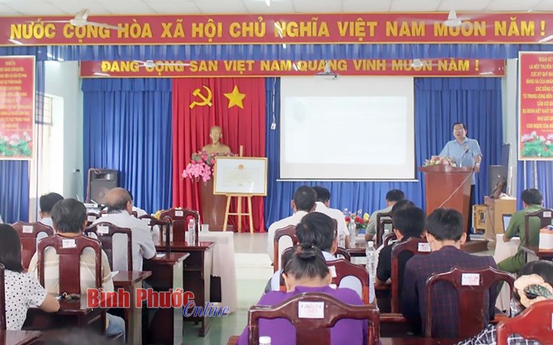 Phổ biến chính sách pháp luật về sử dụng điện tại huyện Bù Đốp