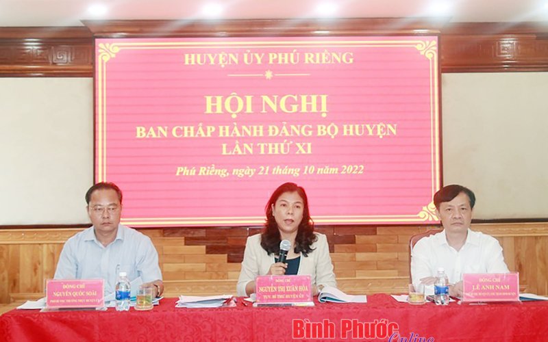 Phú Riềng: 9 tháng có 18/20 chỉ tiêu đạt tiến độ kế hoạch đề ra