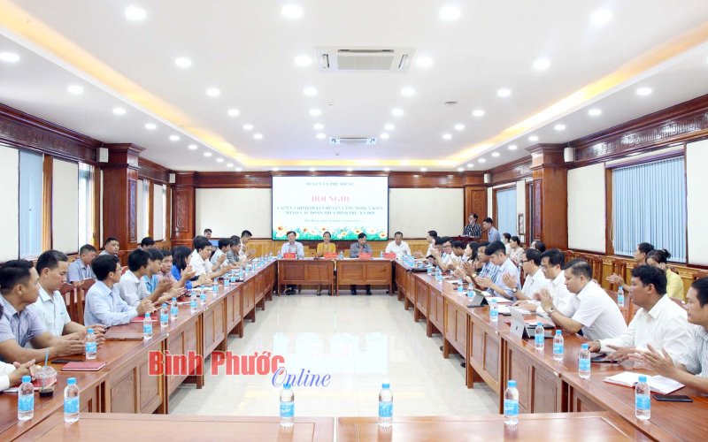 Phú Riềng: Cấp ủy, chính quyền lắng nghe ý kiến MTTQ và các đoàn thể chính trị - xã hội