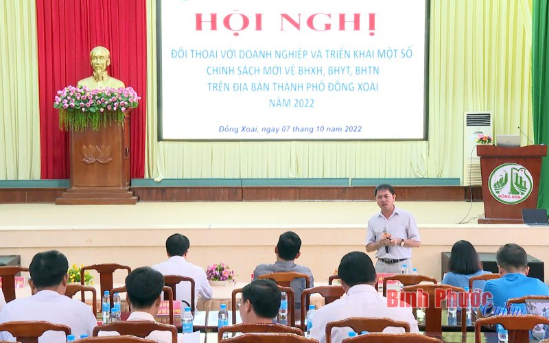 Thành phố Đồng Xoài đối thoại với doanh nghiệp