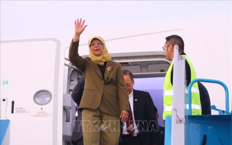 Tổng thống Singapore Halimah Yacob bắt đầu thăm cấp Nhà nước Việt Nam