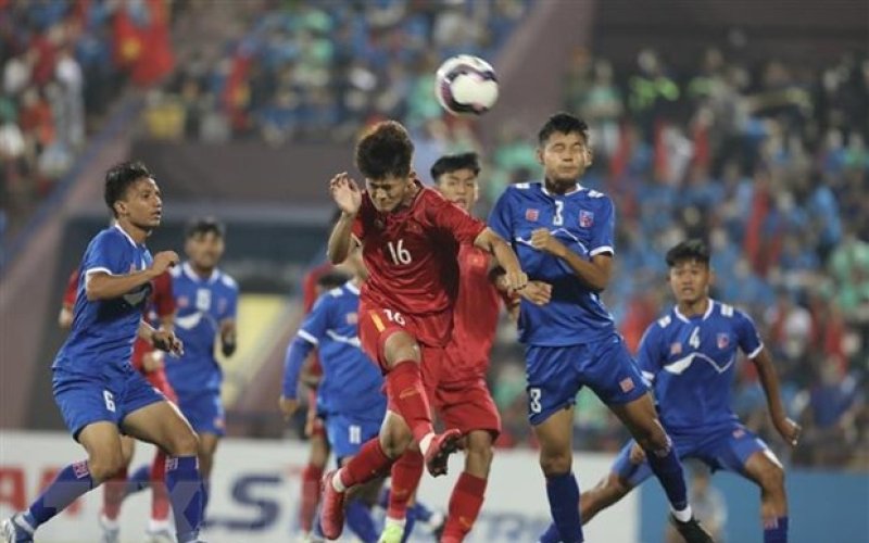 Vòng loại U17 châu Á năm 2023: Việt Nam thắng đậm Nepal