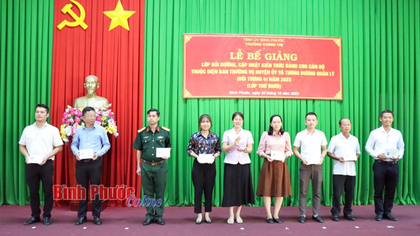 139 cán bộ hoàn thành lớp bồi dưỡng, cập nhật kiến thức