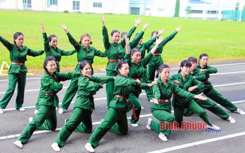 Ấn tượng hội thi dân vũ thể thao thị xã Phước Long năm 2023