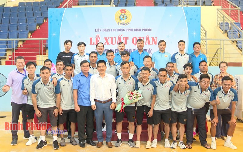 Bình Phước xuất quân tham gia giải vô địch bóng đá công nhân toàn quốc 
