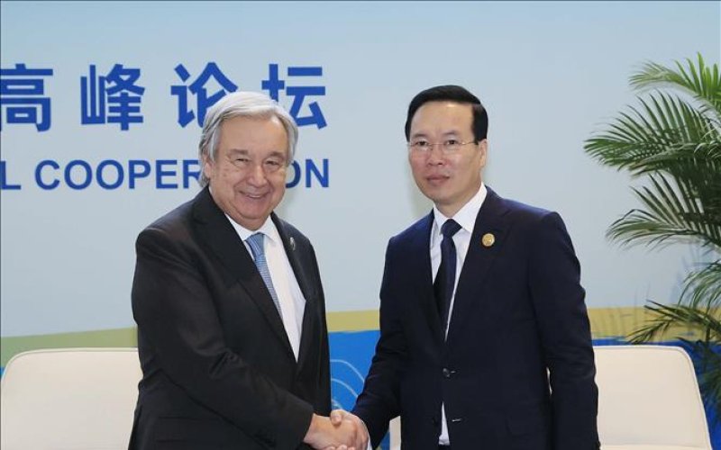 Chủ tịch nước Võ Văn Thưởng tiếp Tổng Thư ký LHQ António Guterres