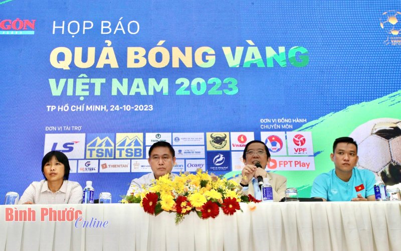 Họp báo giới thiệu giải thưởng "Quả bóng vàng Việt Nam 2023"