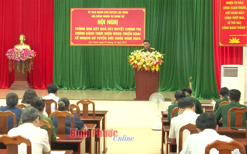 Lộc Ninh: 1.407 thanh niên đủ điều kiện khám sức khỏe nghĩa vụ quân sự 