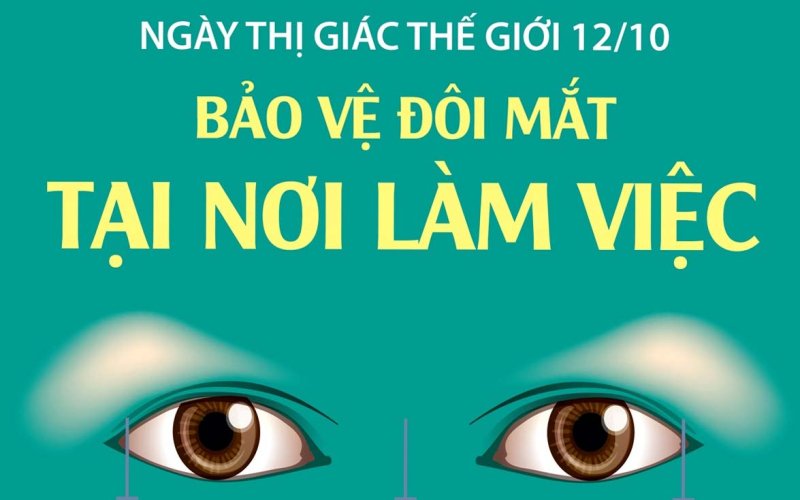 Ngày Thị giác Thế giới 12-10: Bảo vệ đôi mắt tại nơi làm việc