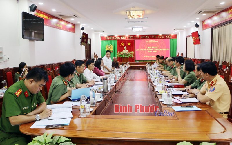 Nghiệm thu Đề tài ‘Lịch sử Đảng bộ Công an tỉnh Bình Phước (1997- 2020)’