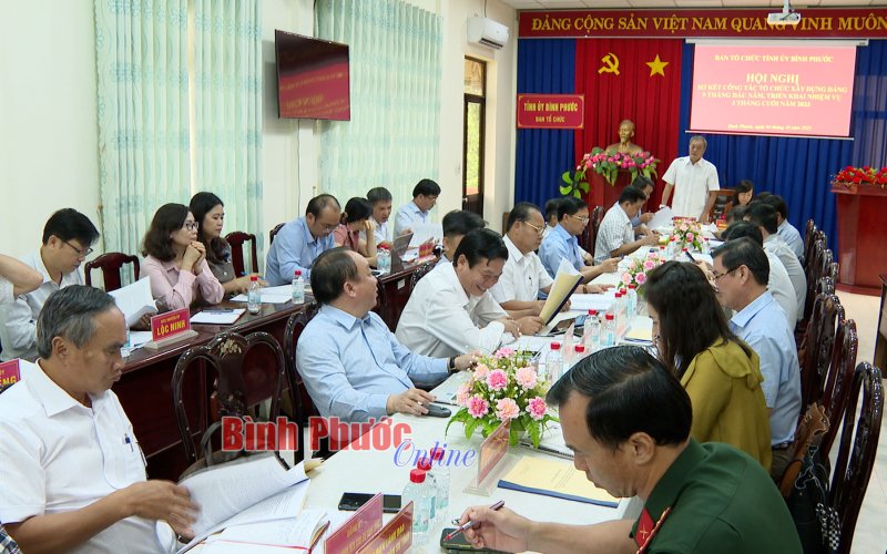 Sơ kết công tác tổ chức xây dựng đảng 9 tháng năm 2023