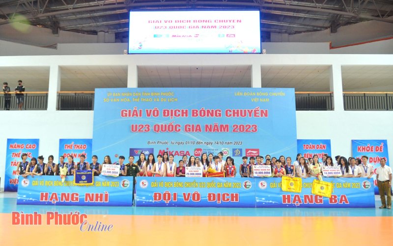 Bế mạc Giải vô địch bóng chuyền U23 Quốc gia năm 2023