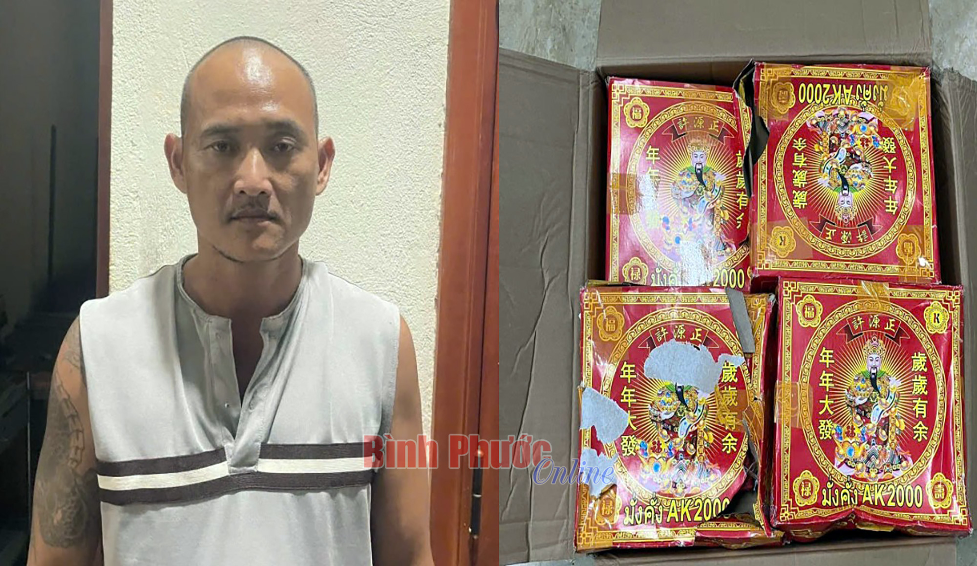 Bắt đối tượng vận chuyển pháo nổ trái phép