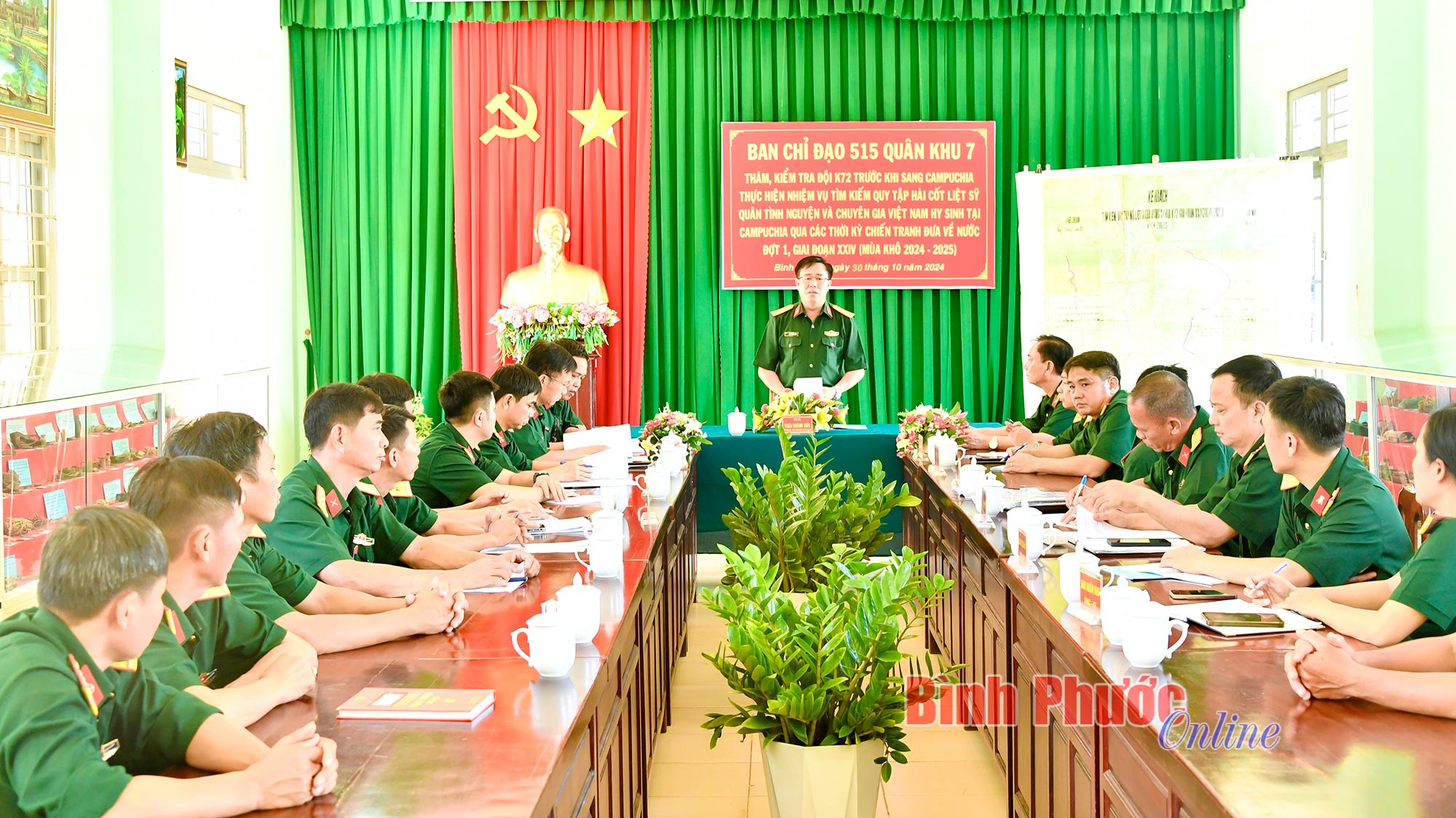 Ban Chỉ đạo 515 Quân khu 7 thăm, kiểm tra Đội K72 