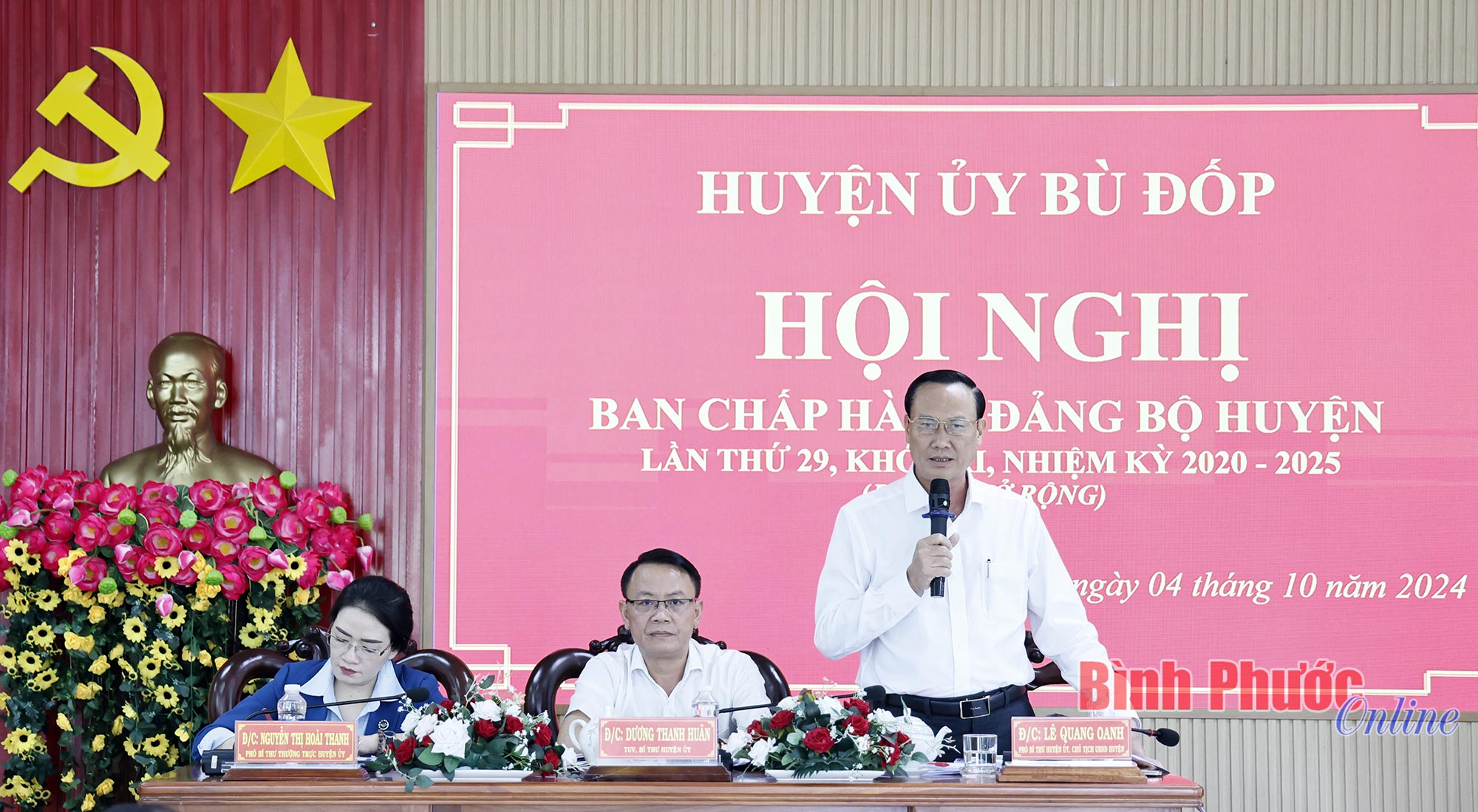 Bù Đốp: Hội nghị Ban chấp hành lần thứ 29, nhiệm kỳ 2020-2025