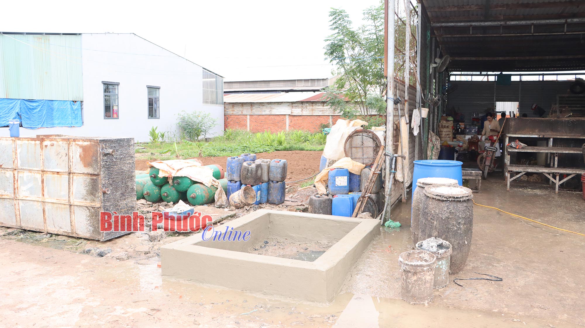 Cơ sở thu mua mủ cao su đã khắc phục sự cố ô nhiễm 