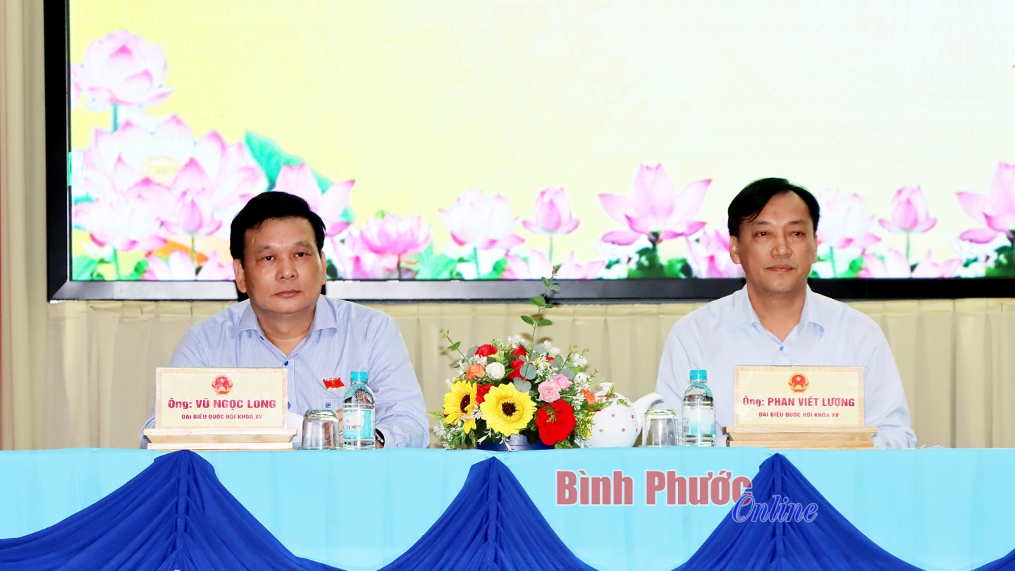 Đại biểu Quốc hội tỉnh tiếp xúc cử tri Đồng Xoài, Chơn Thành