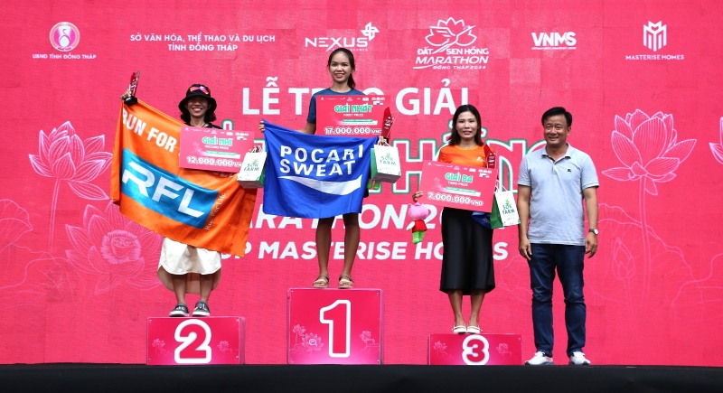 Đại sứ Giải marathon Bình Phước nhất cự ly 42km nữ Giải marathon Đất Sen hồng - Đồng Tháp