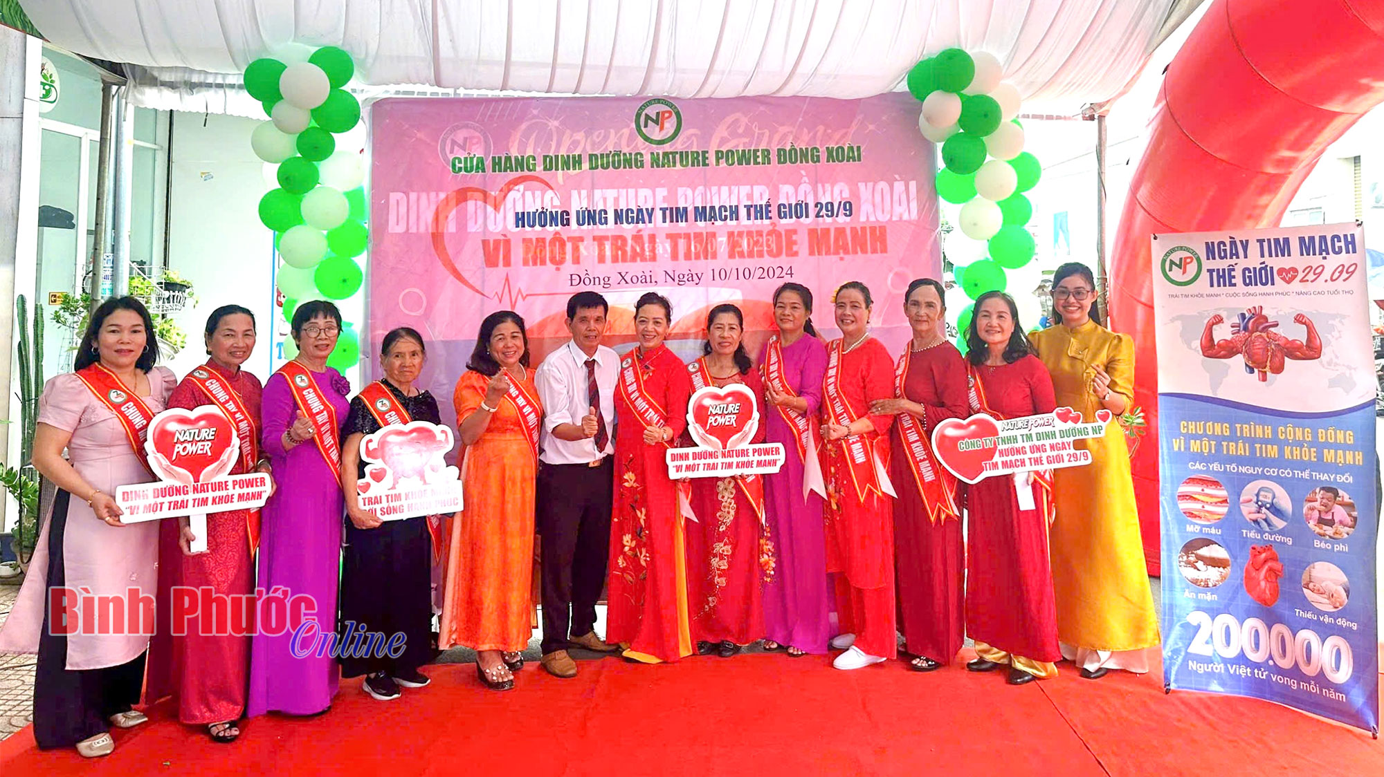 Dinh dưỡng Nature Power Đồng Xoài truyền thông Ngày tim mạch thế giới