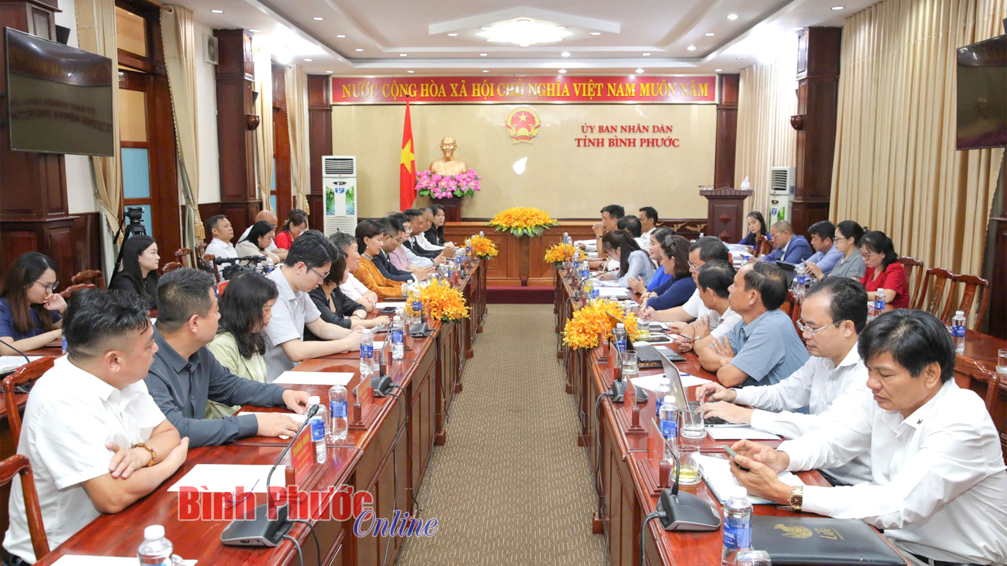 Nhà đầu tư Trung Quốc thăm và làm việc tại Bình Phước